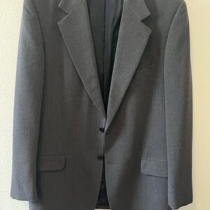 Calvin Klein Charcoal Gray Men's Two-Button Blazer
